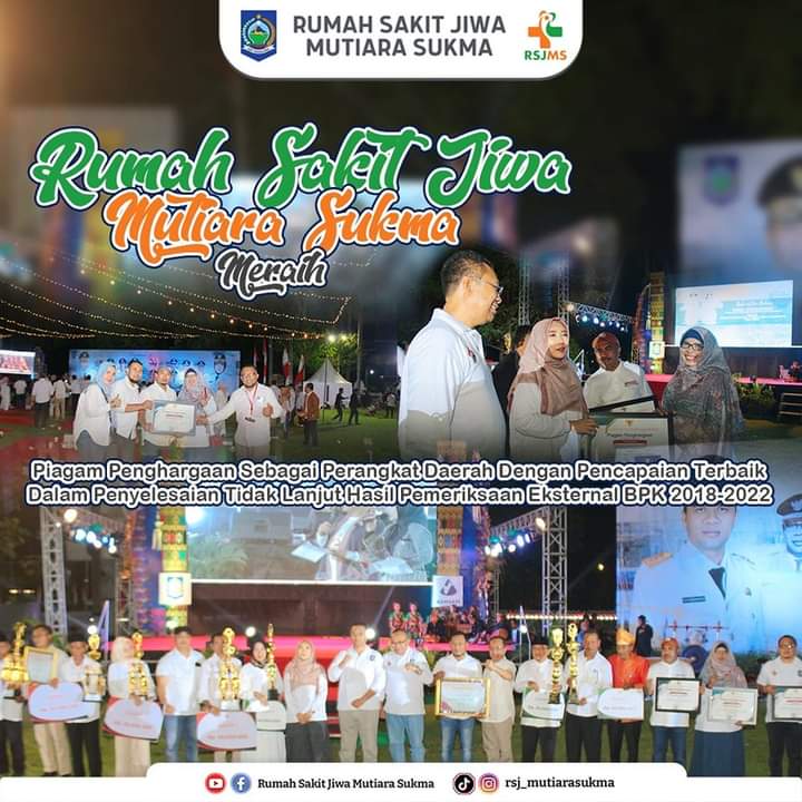 HADIR PADA “INSPIRATION TALK” HUT NTB, RSJMS TERIMA PENGHARGAAN PERANGKAT DAERAH DENGAN PENCAPAIAN TERBAIK DALAM PENYELESAIAN TINDAK LANJUT HASIL PEMERIKSAAN BPK